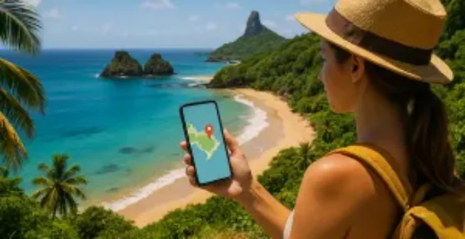 Praia no Mapa